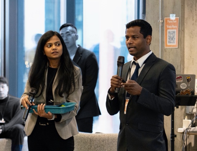 Co-founders Pandian Rajaram and Priyanka Kumari